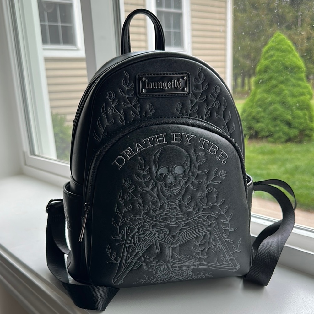 Loungefly Death by TBR Embossed Backpack